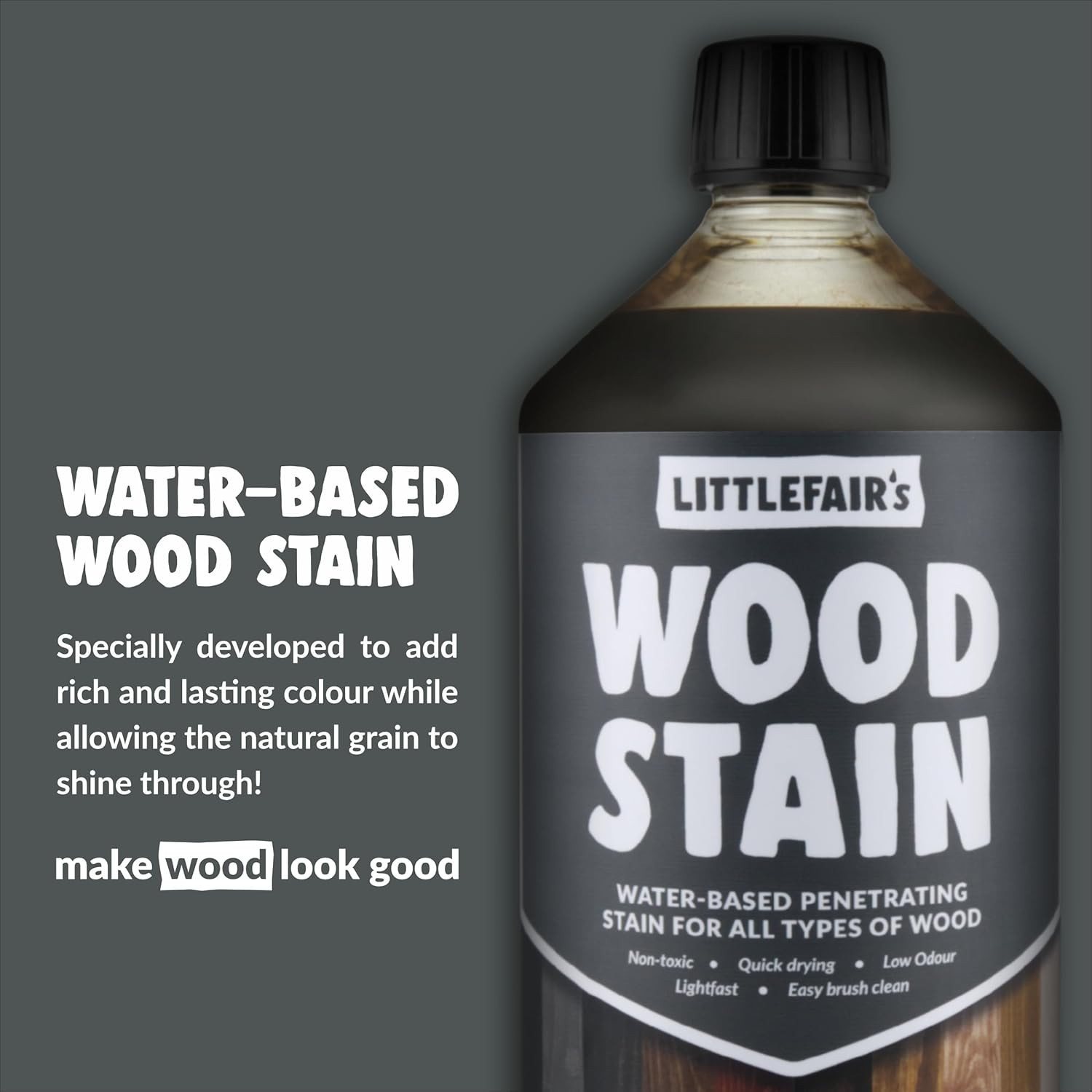 Eco-Friendly Wood Stain – 8.5oz English Oak, Ideal for Crafting Indoor Furniture