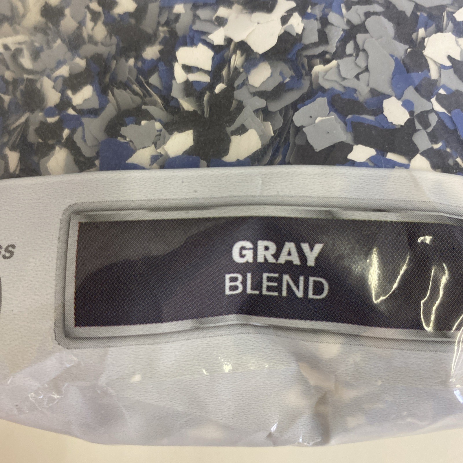 NIP Rust-Oleum Grey Blend Decorative Color Chips 1 lb.