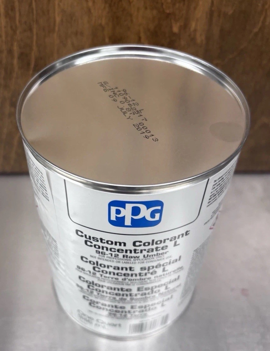 Colorant L – Ppg Raw Umber Quart Part No 96-12 PPG INDUSTRIES – Sealed New