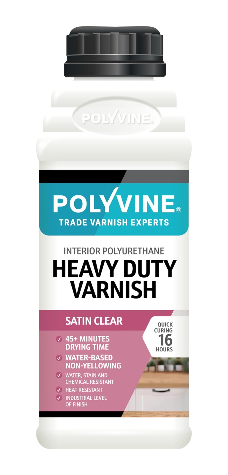 Polyvine Heavy Duty Varnish Satin 500Ml