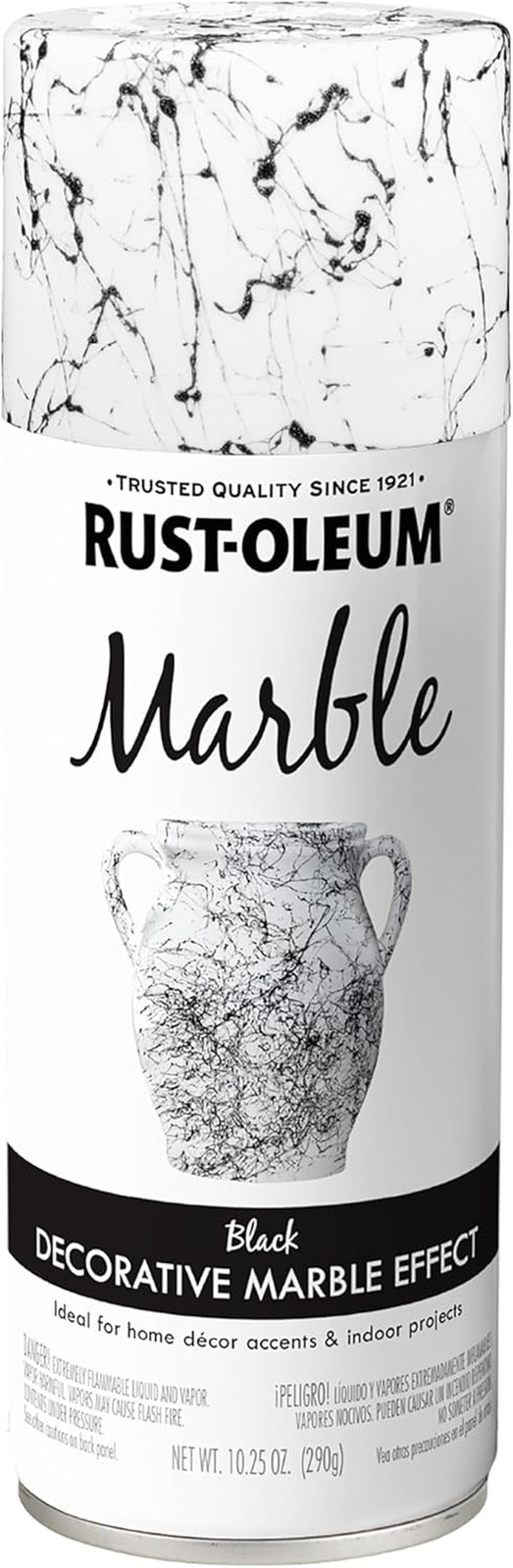 372484 Specialty Marble Spray Paint, 10.25 Oz, Black