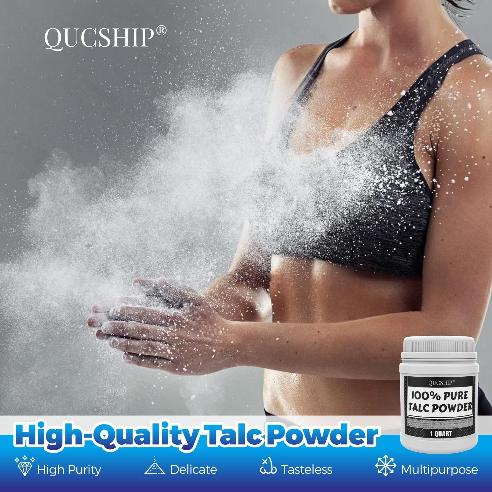 Ultra-Pure, Fine Talc Powder, Odorless & Sweat-Removing Talcum Powder, Qualit…