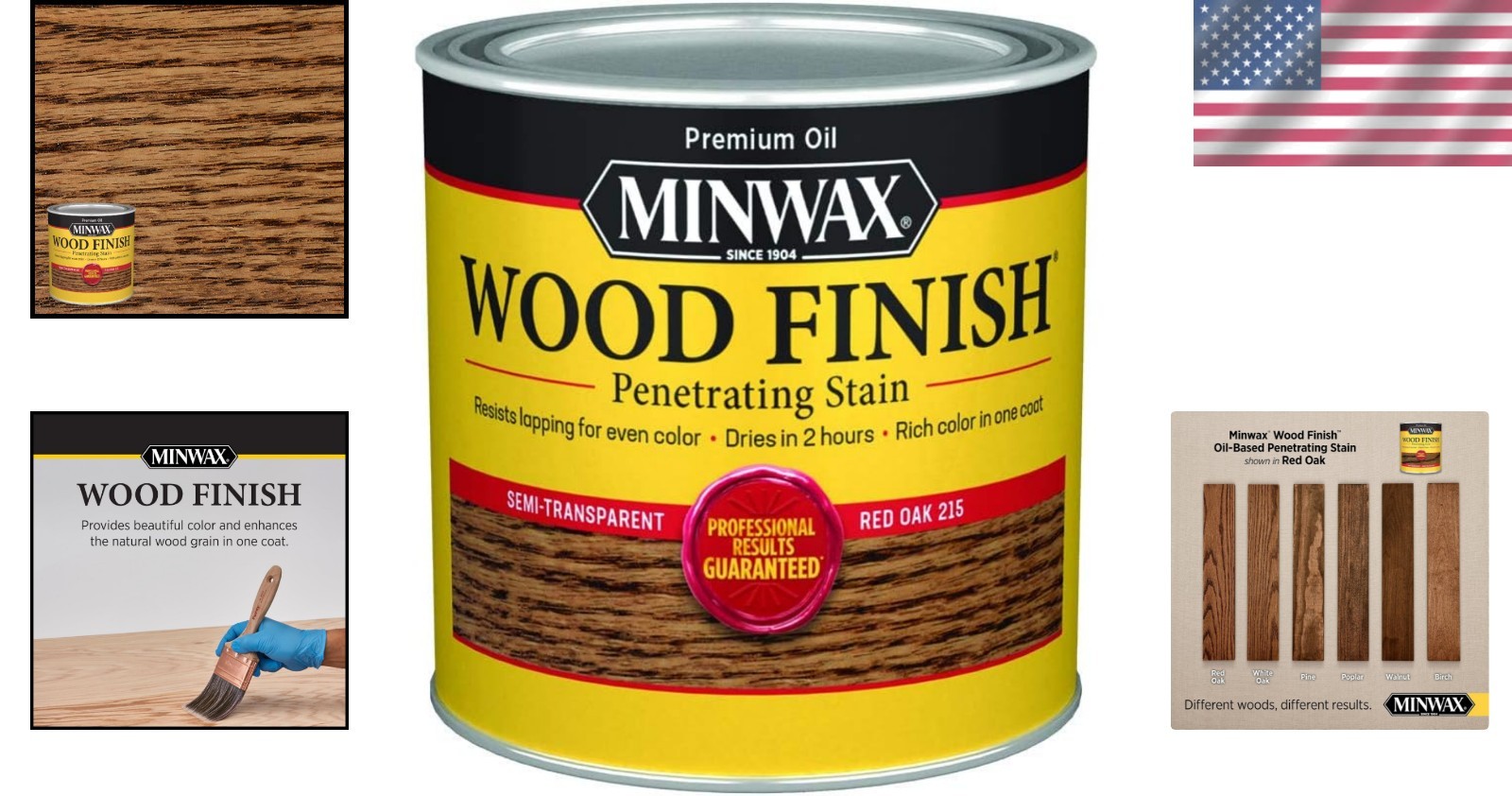 Minwax Red Oak Wood Stain – Half Pint Oil-Based Finish for Interior Projects