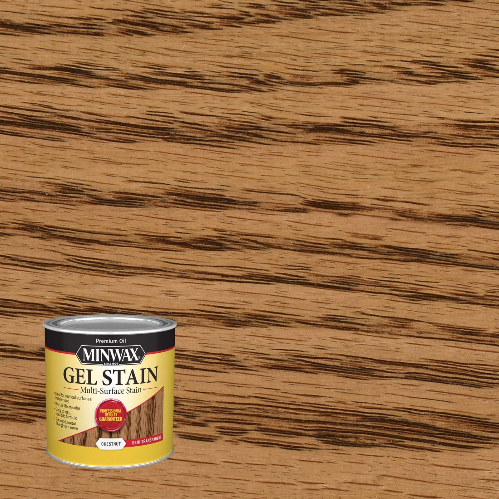 Minwax Gel Stain Chestnut 2 Pint Non Drip Wood Stain for Furniture and DIY