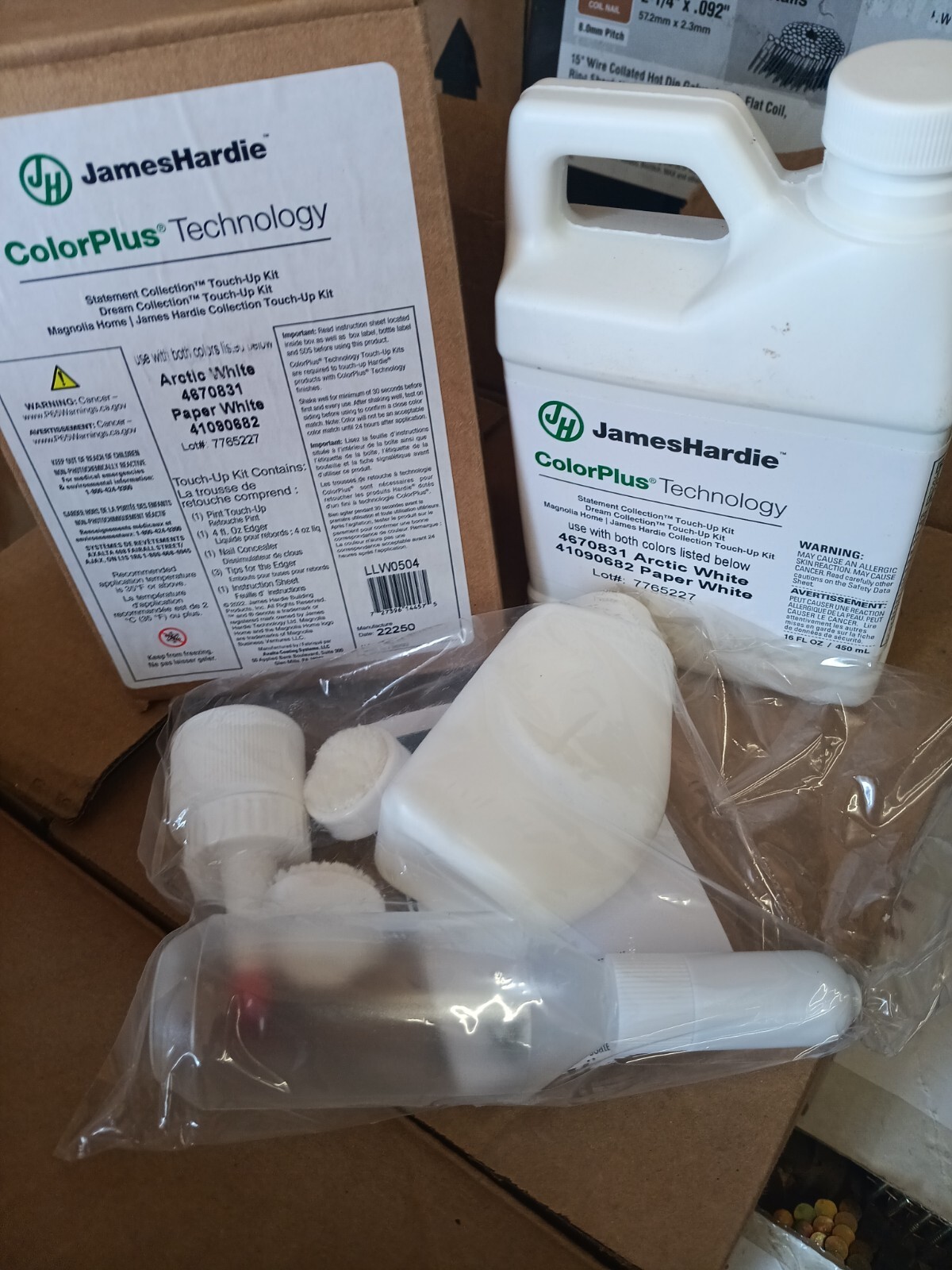 James Hardie ColorPlus Technology Touch-Up kit. Artic White JH90-30 ~ NEW White