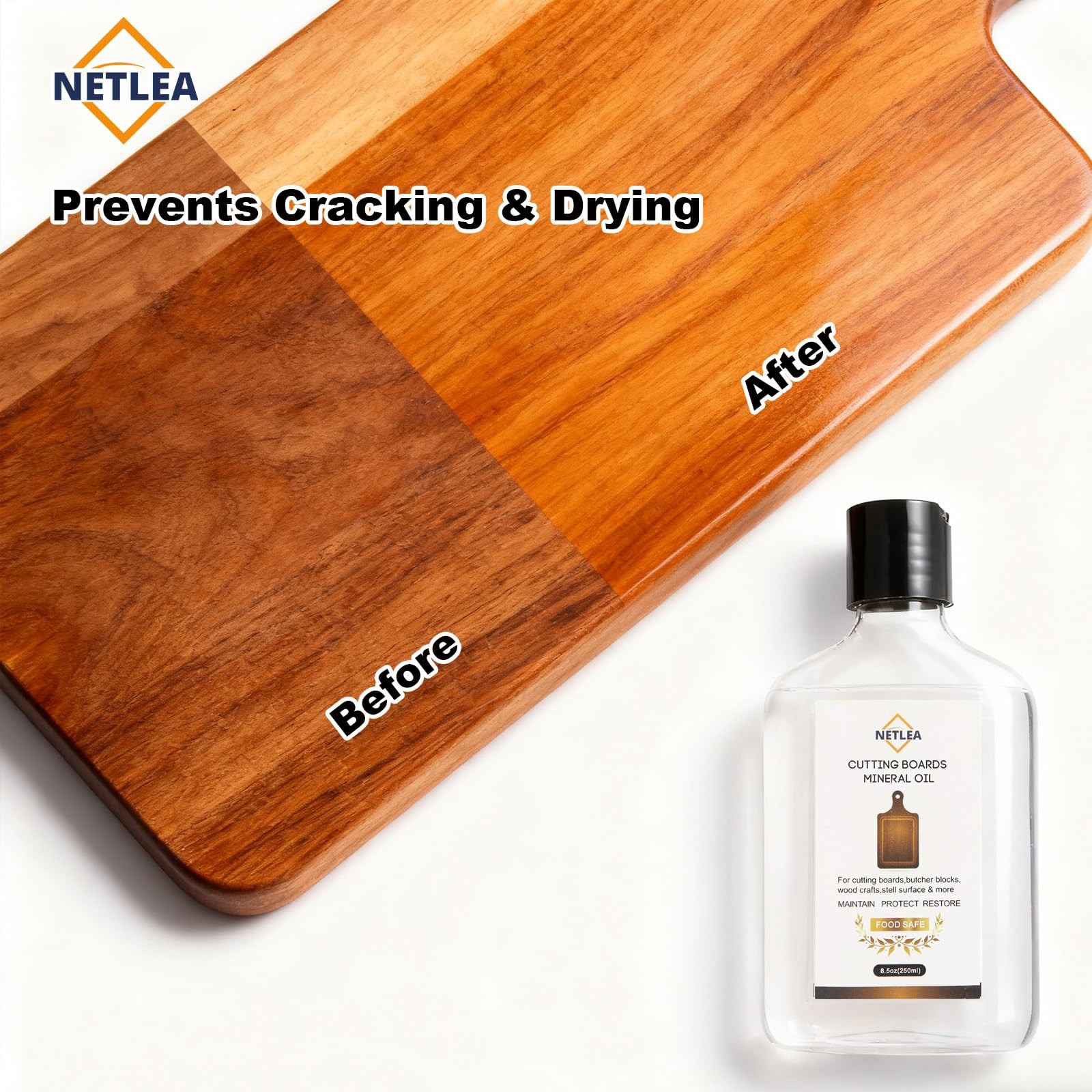 Mineral Oil for Cutting Boards,8.5oz Food Grade 8.5 Fl Oz (Pack of 1)