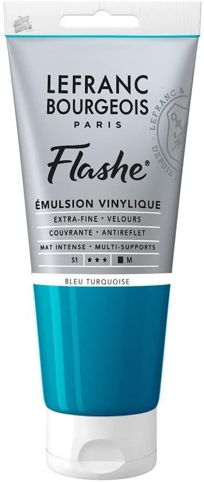 LB ACRYLIC FLASHES 80ML TURQUOISE BLUE EXTRA FINE COLOR VINYL LEFRANC BOURGEOI