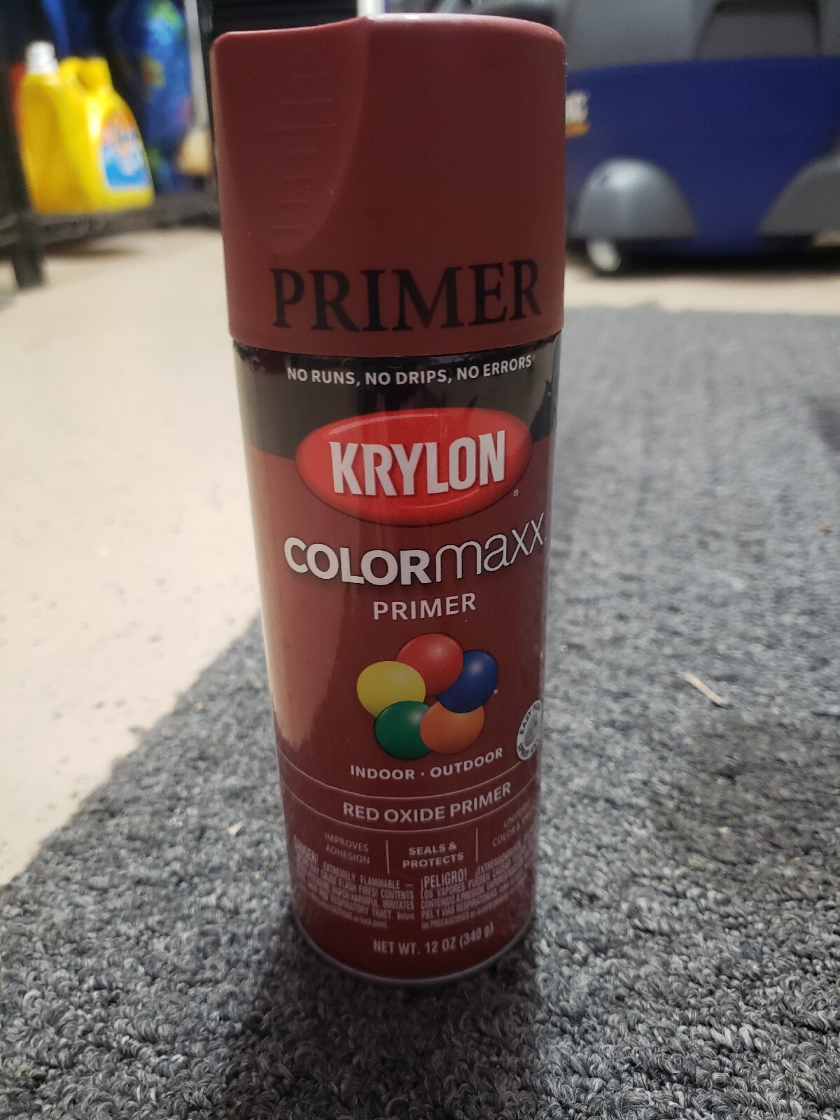 Colormaxx Primer Spray Paint for Indoor/Outdoor, Red Oxide 12 Ounce K05583007