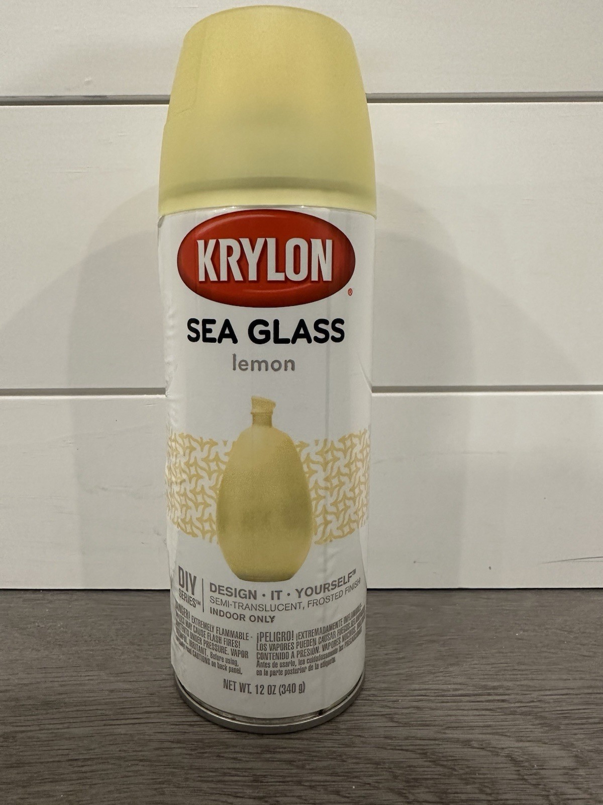 New Discontinued Krylon Sea Glass Lemon Spray Paint 12 Ounce DIY Series