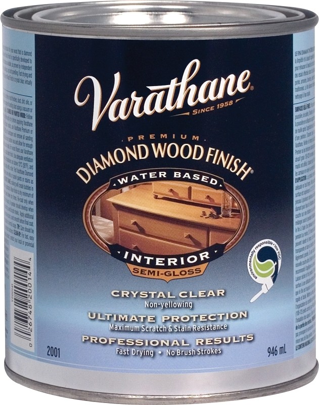 Varathane 200141H Water-Based Ultimate Polyurethane, Quart, Semi-Gloss