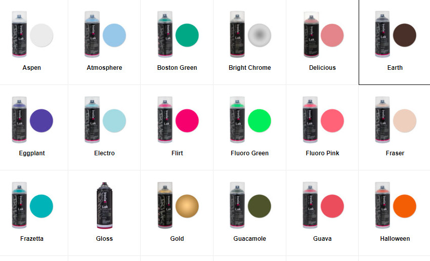 Lak Acrylic Spray Paint 13.53 oz Price Per Can Various Colors New