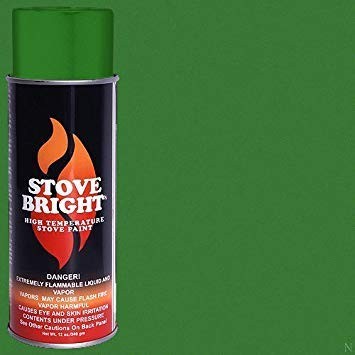 Stove Bright High Temp Paint – Emerald Green 12 Ounce (Pack of 1), green