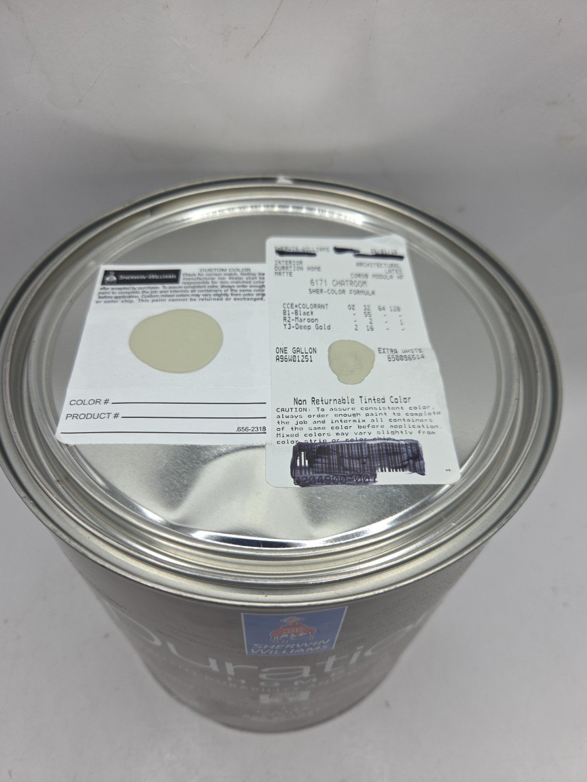 1 Gallon Sherwin Williams Duration Interior Matte Color 6171 Chatroom