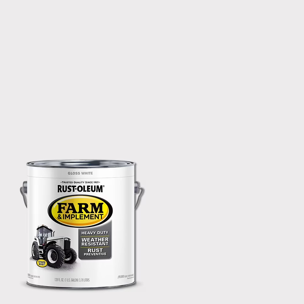 Rust-Oleum, White, High Performance Gloss Protective Enamel Paint Low Odor, Gal