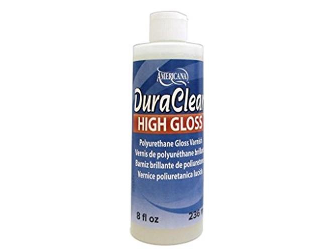 Decoart Americana DuraClear Varnish 8oz High Gloss, 8 Fl Oz (Pack of 1), Blue