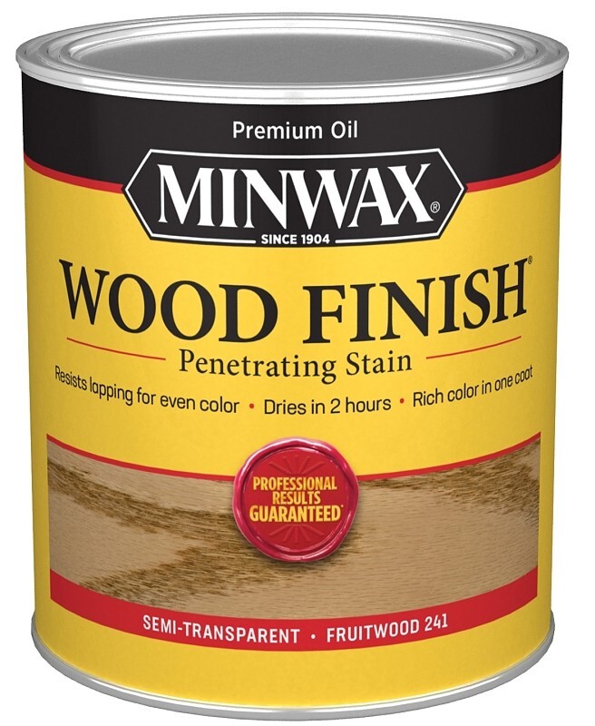 NEW MINWAX 70010444 FRUITWOOD QUART INTERIOR OIL BASED WOOD FINISH STAIN 8969602