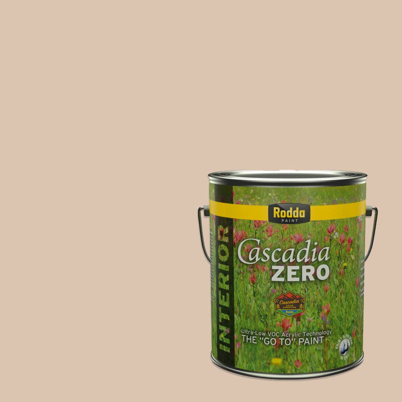 Rodda Paint Cascadia Zero Interior Flat Paint Premiumr In One 1-Gallon Hazelnut
