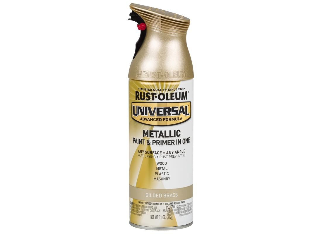 Universal All Surface Metallic Spray Paint, Gilded Brass