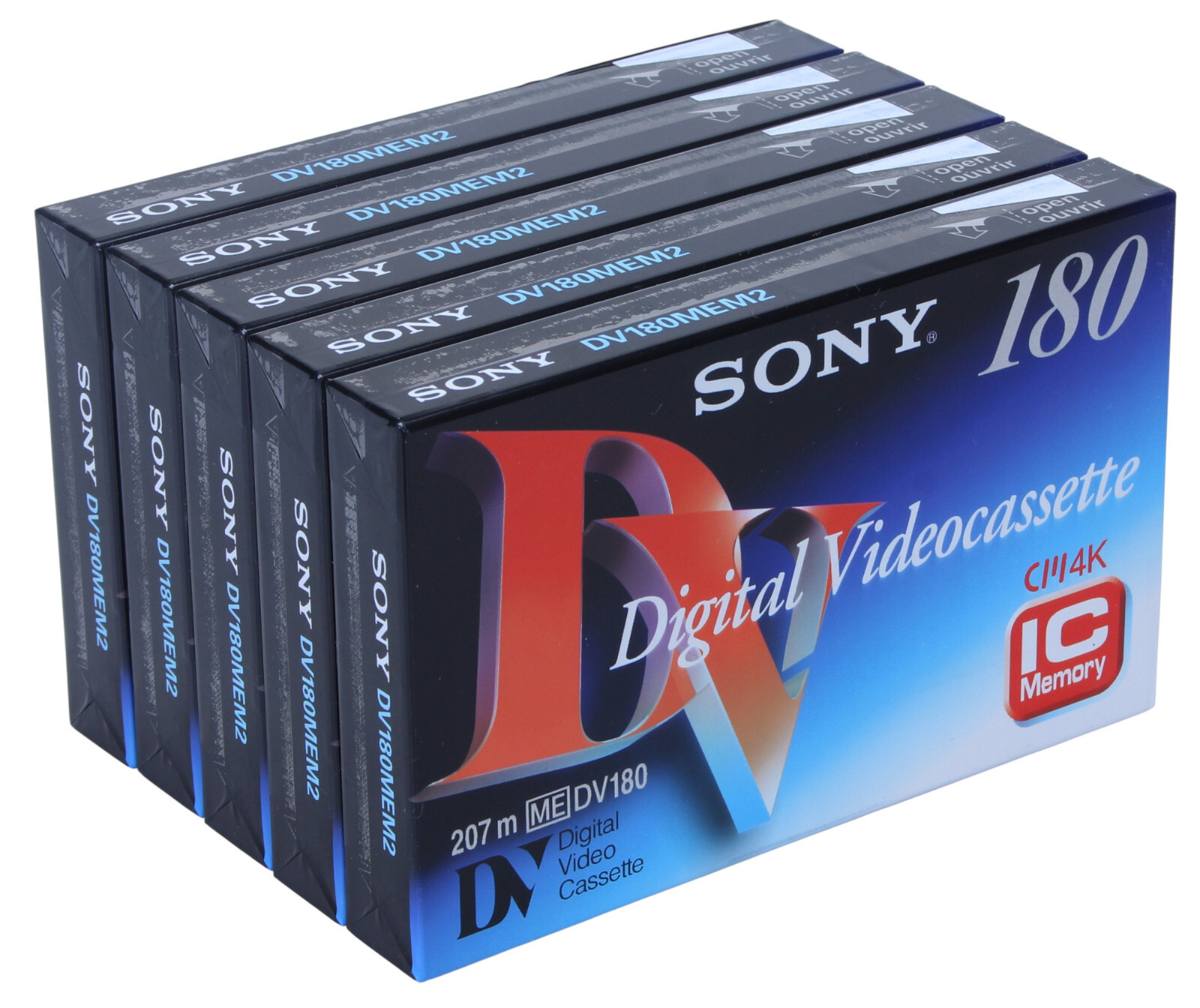 Lot 5 DV 180 Cassette Sony ME DV180 Digital Video Cassette (Ref#K-652)