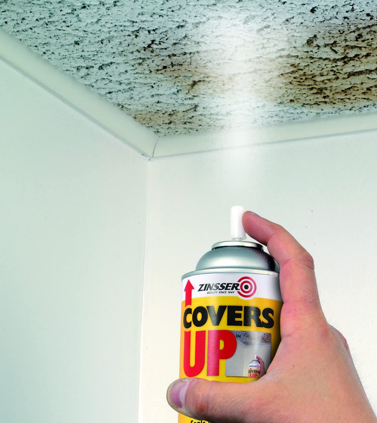 Zinnser 03688 Covers Up Stain Sealing Ceiling 13 Ounce (Pack of 1), White