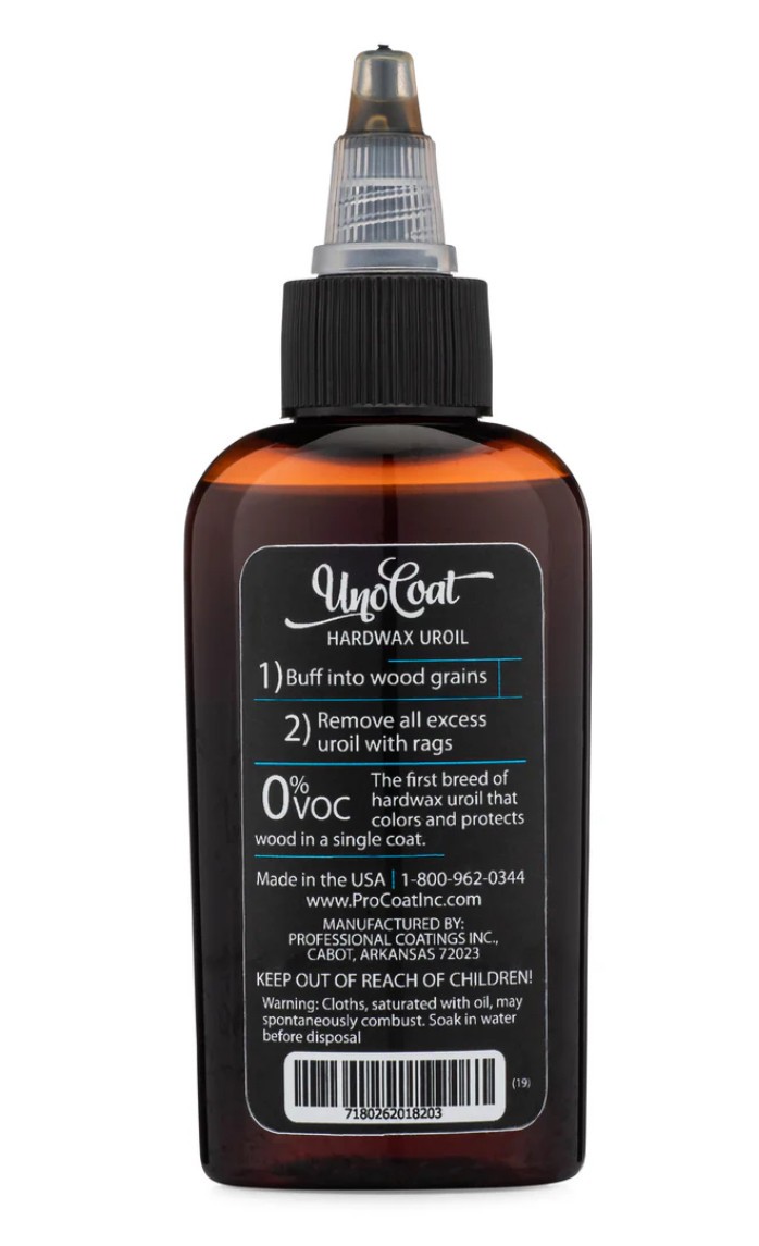 UnoCoat Hardwax – Made in USA – Advanced Wood Grain Treatment – Nutmeg
