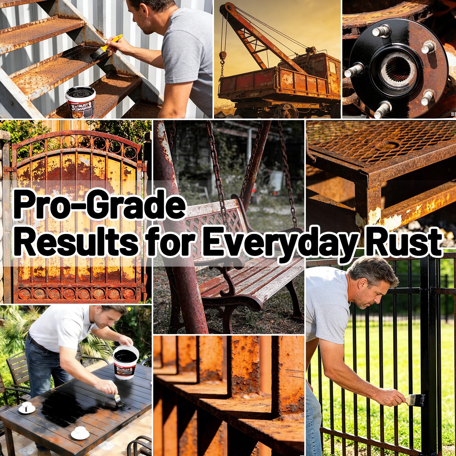 Rust Converter Paint for Metal Rust Reformer Primer Killer Remover Treatment