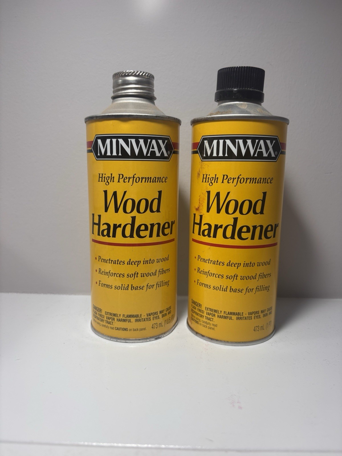 2 Set MINWAX High Performance Wood Hardener Strengthens 473 ML Pre Owned Used
