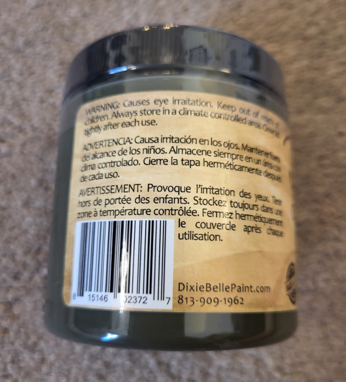 Dixie Belle Chalk Mineral Paint Collard Greens 8 oz NEW