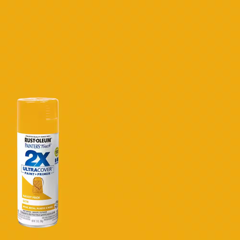 12 Oz. Satin Harvest Peach General Purpose Spray Paint (Case of 6)