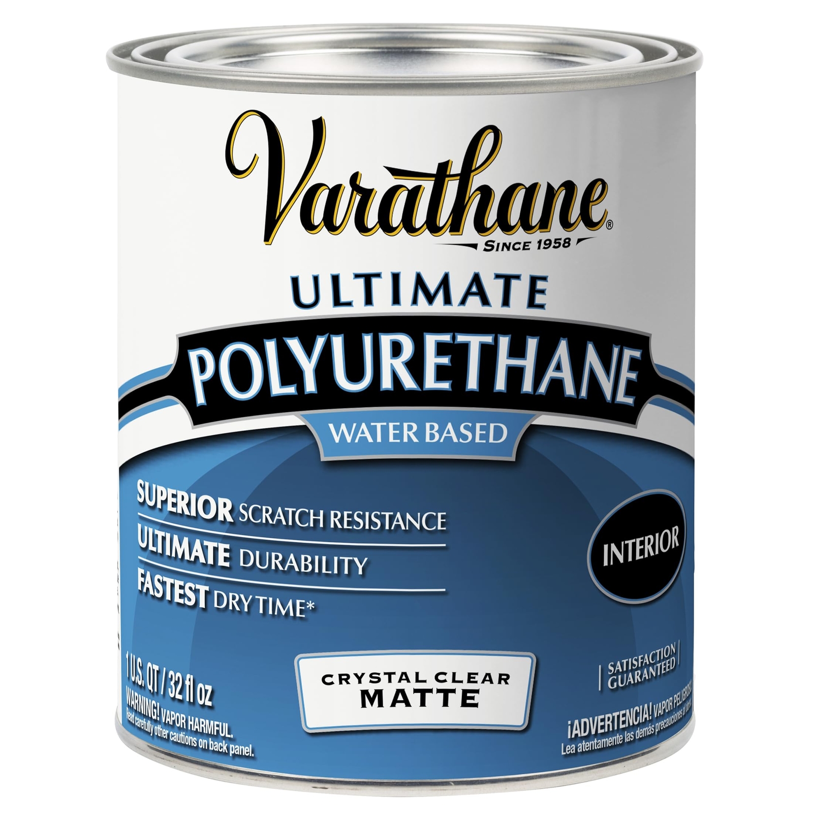 Varathane Ultimate Water Based Polyurethane Matte Varnish 32 Fl Oz
