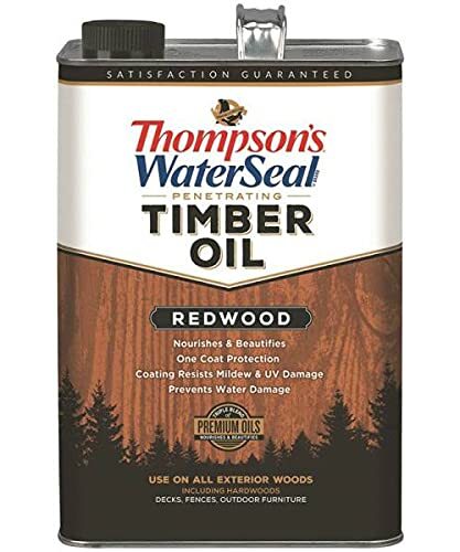 Thompson’s WaterSeal TH.049821-16 Penetrating Transparent Timber Oil, Redwood, 1