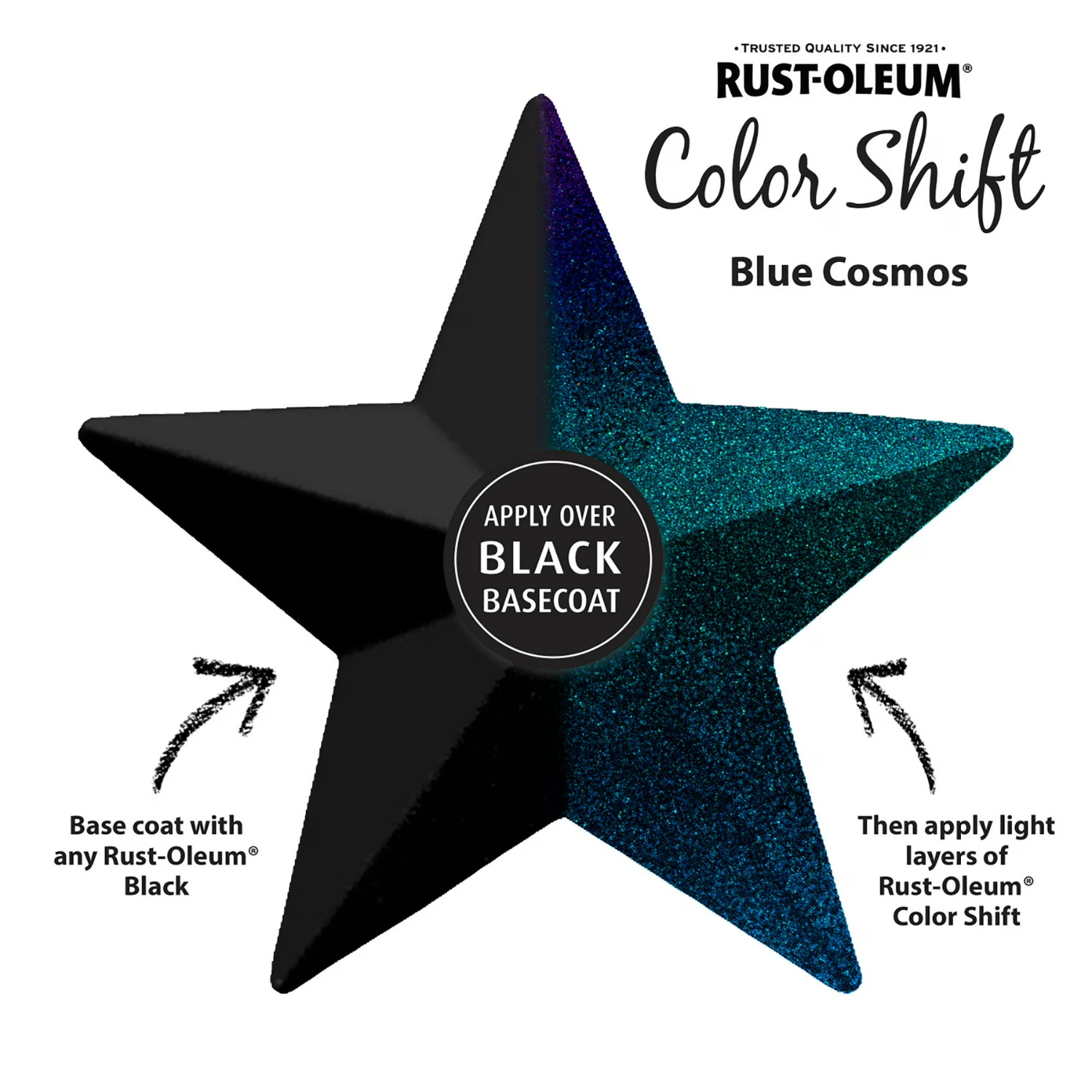 Blue Cosmos, Rust-Oleum Color Shift Spray Paint-372479, 11 oz, 3 Pack