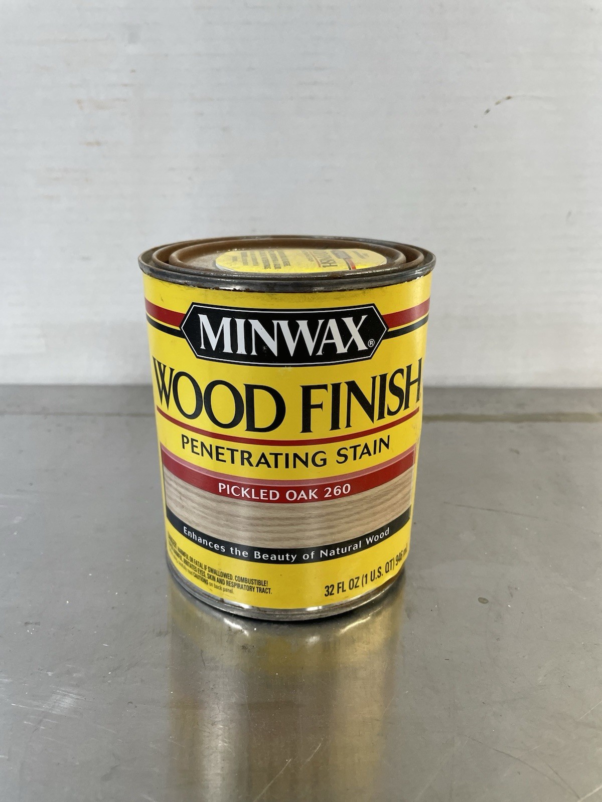 Minwax Wood Finishing Penetrating Stain Pickled Oak 260 1 Quart, New Sealed