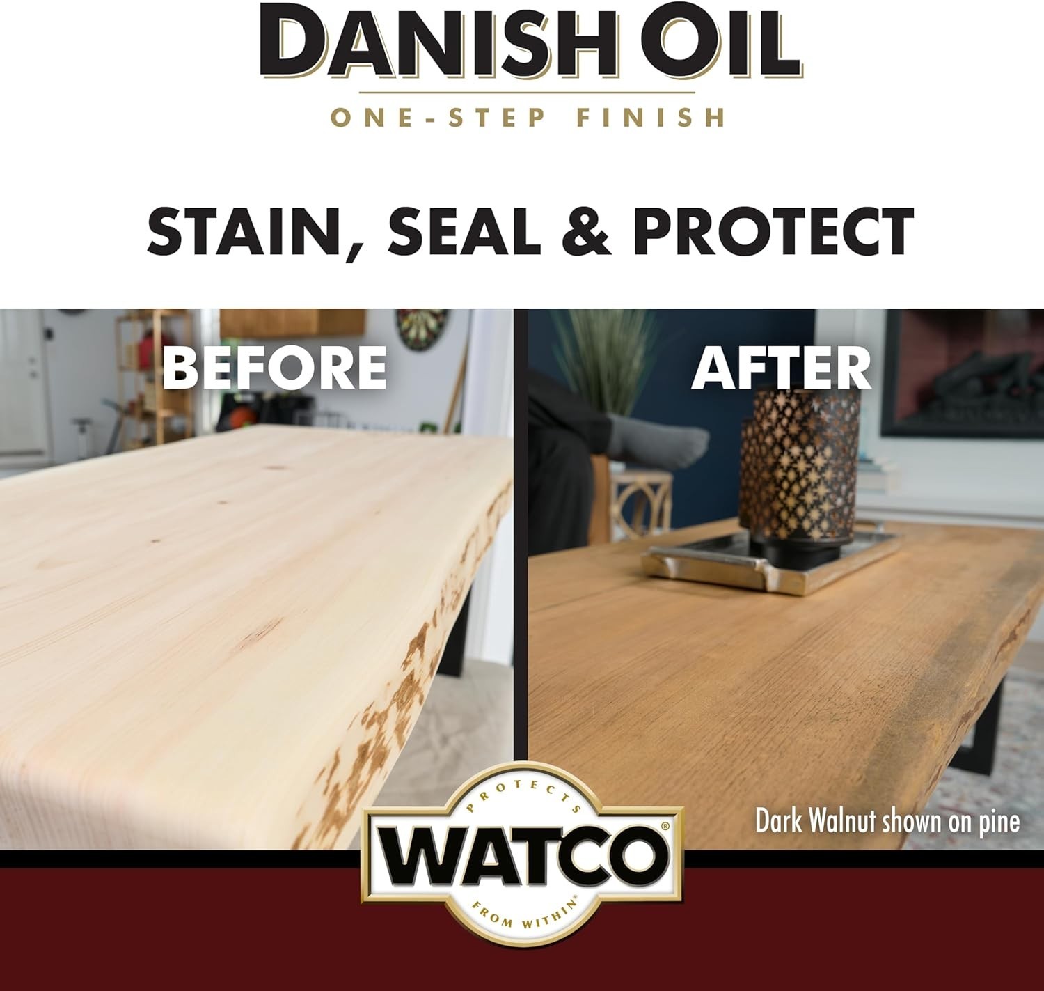 Watco Danish Oil Finish, 16 Fl Oz – Rustically Enhance Your Wood’s Beauty