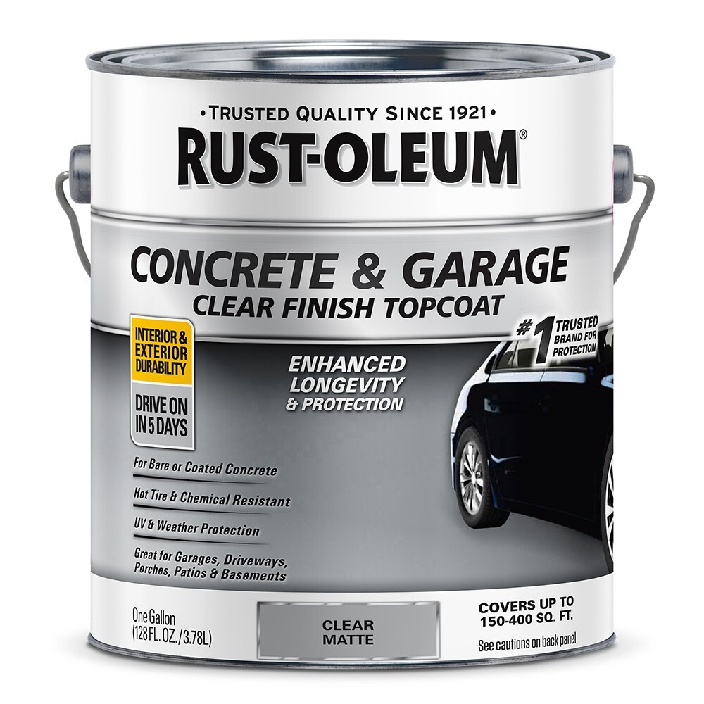 Rust-Oleum 380895 Concrete and Garage Floor Paint Topcoat Matte Clear gal