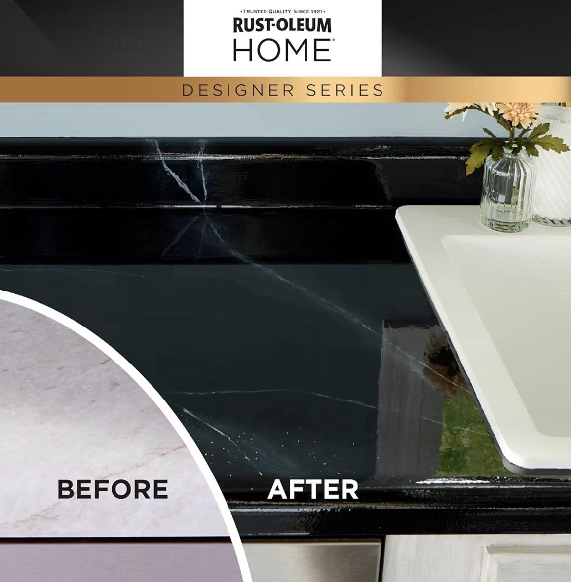 Rust-Oleum HOME Designer Series Black Marble Countertop Coating Kit
