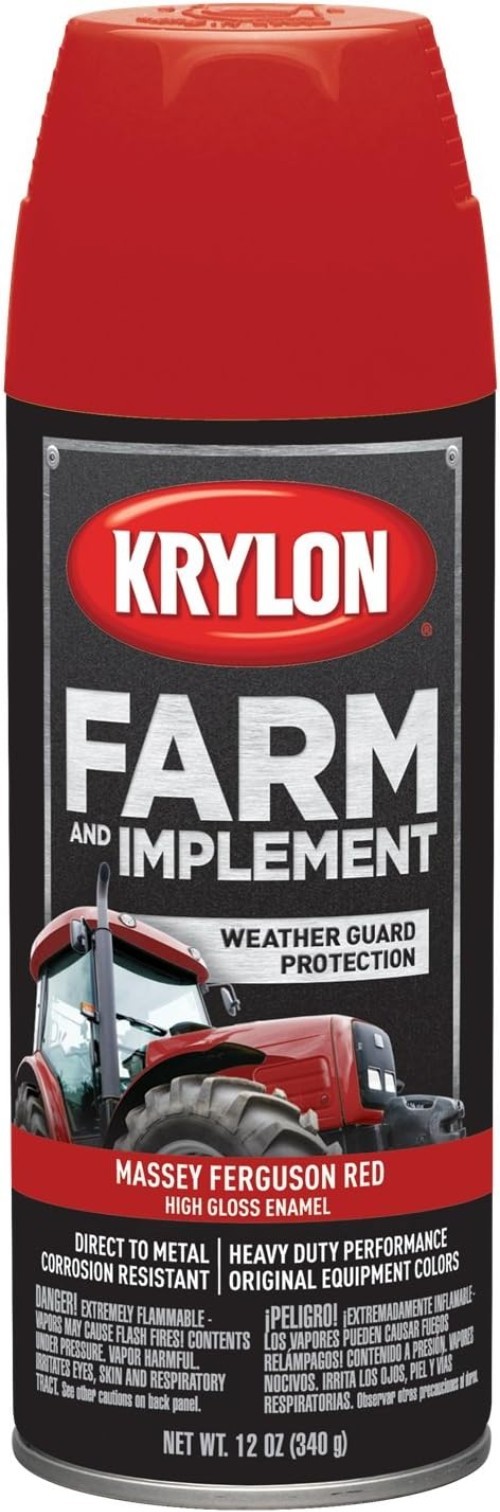 Krylon 12 oz High Gloss Farm & Implement Spray Paint – UV Resistant & Waterproof