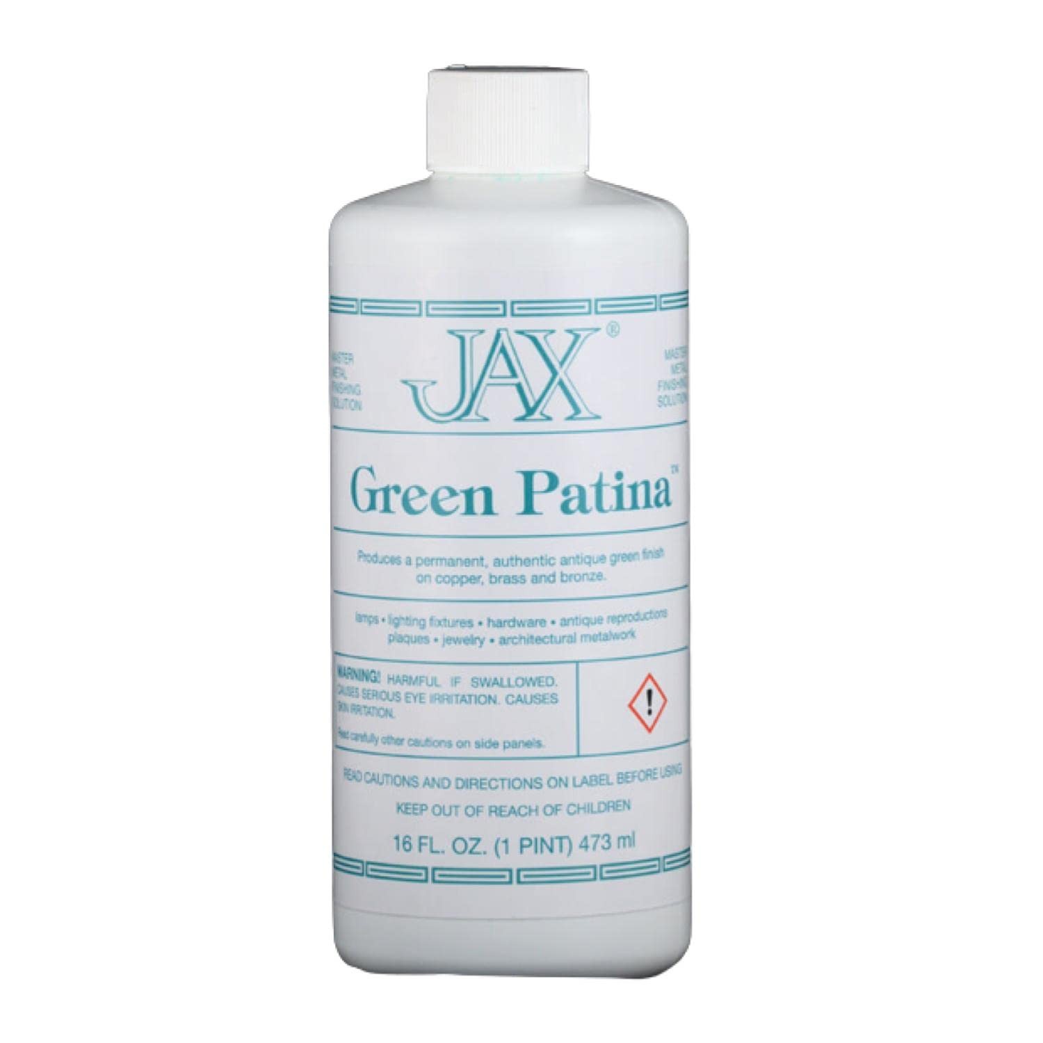 JAX Green Patina 16 Fl Oz Permanent Paint for Copper Brass Bronze Metal Finish