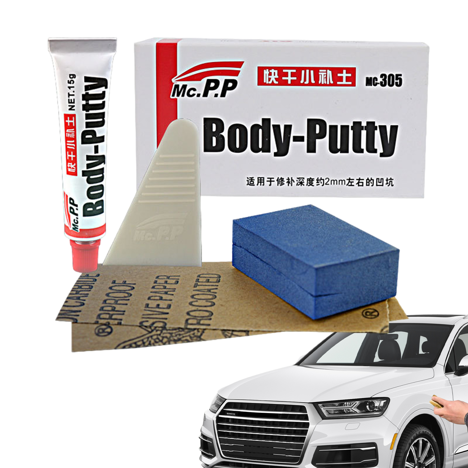 Auto Car Body Putty Scratch Filler Assistant Smooth Painting Pen Repair-Tool Kit
