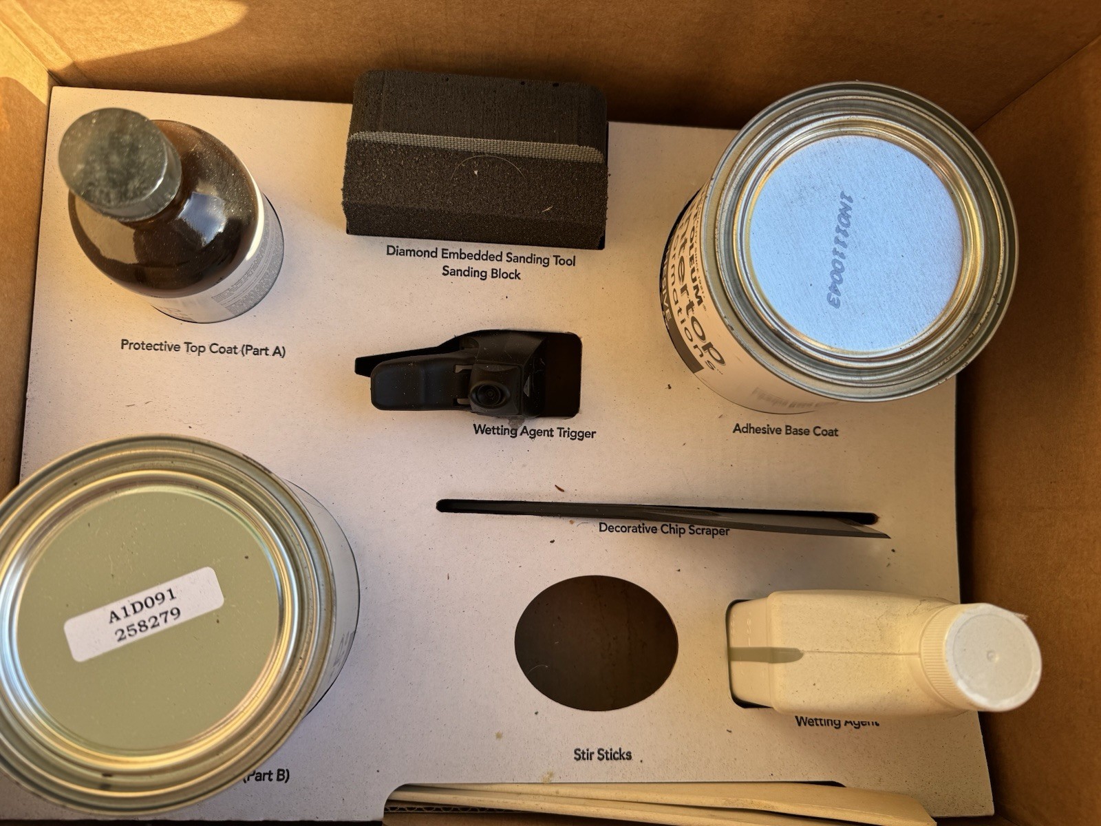 RUST-OLEUM Onyx Countertop Transformations Kit 70 oz. *Missing Chip Dispenser*