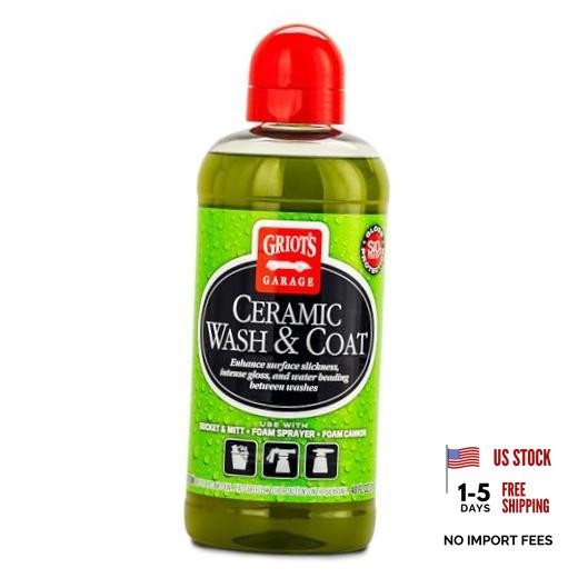 Ceramic Wash and Coat for All Car Exterior Surfaces, Lubricant Rich, Provides