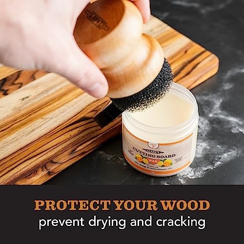 Cutting Board Finish Wax, Enriched with 6 Ounce (Pack of 1) Lemon & Orange