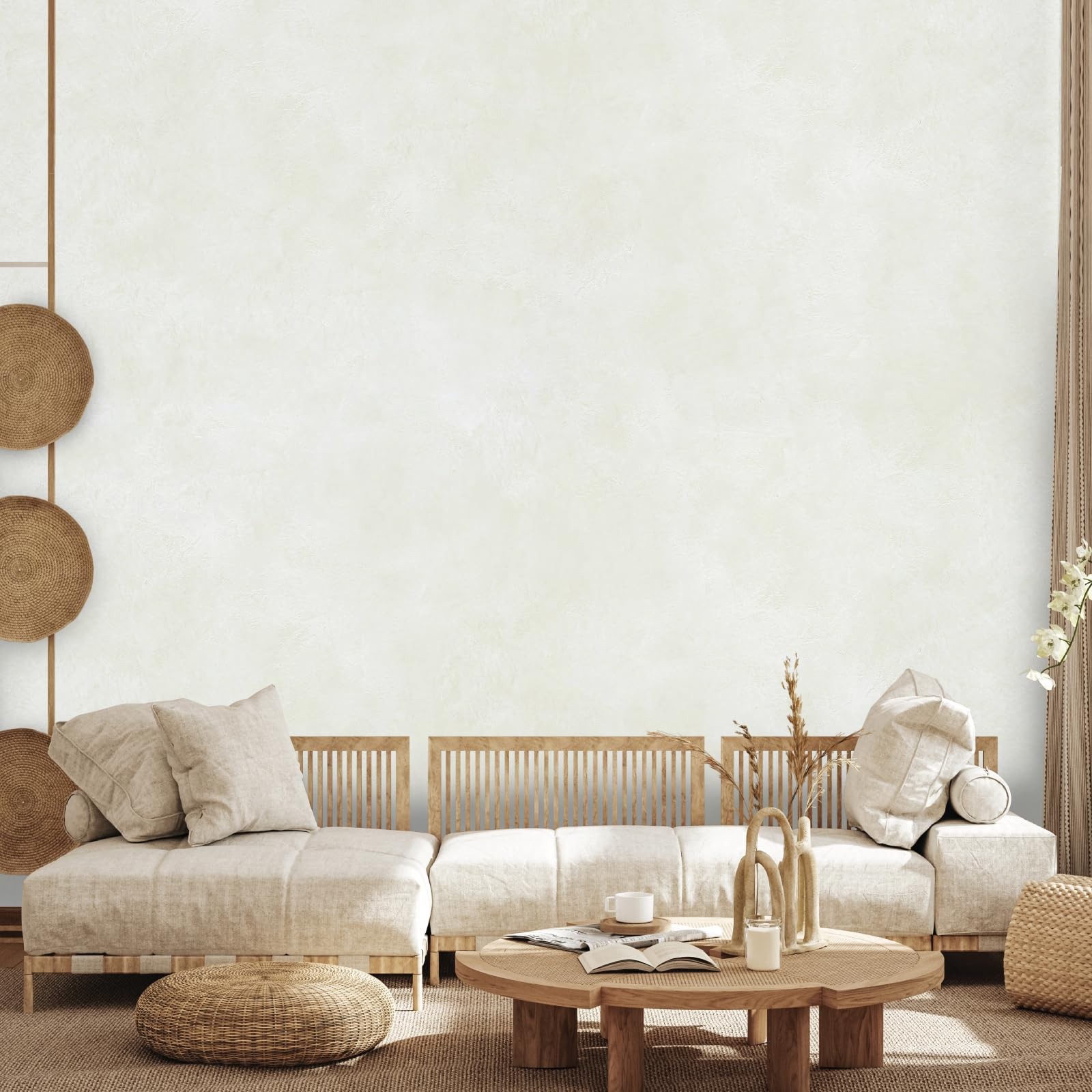 SUZUKA Strato Texture Limewash Effect Matte Wall Paint SCT-311 Dove White
