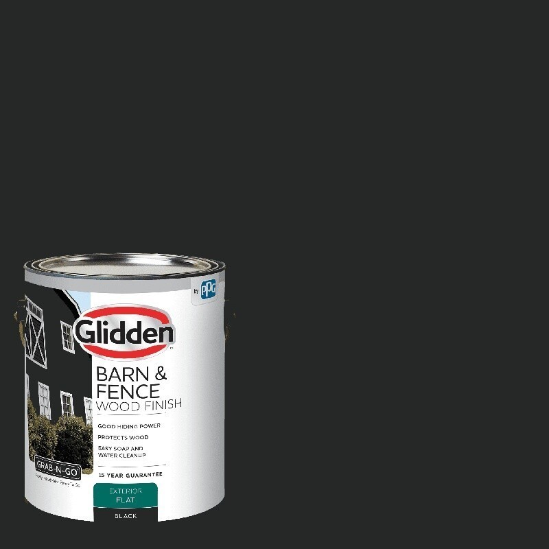Exterior Wood Paint Flat Durable Protective Liquid 1 Gal Mildew Resistant New