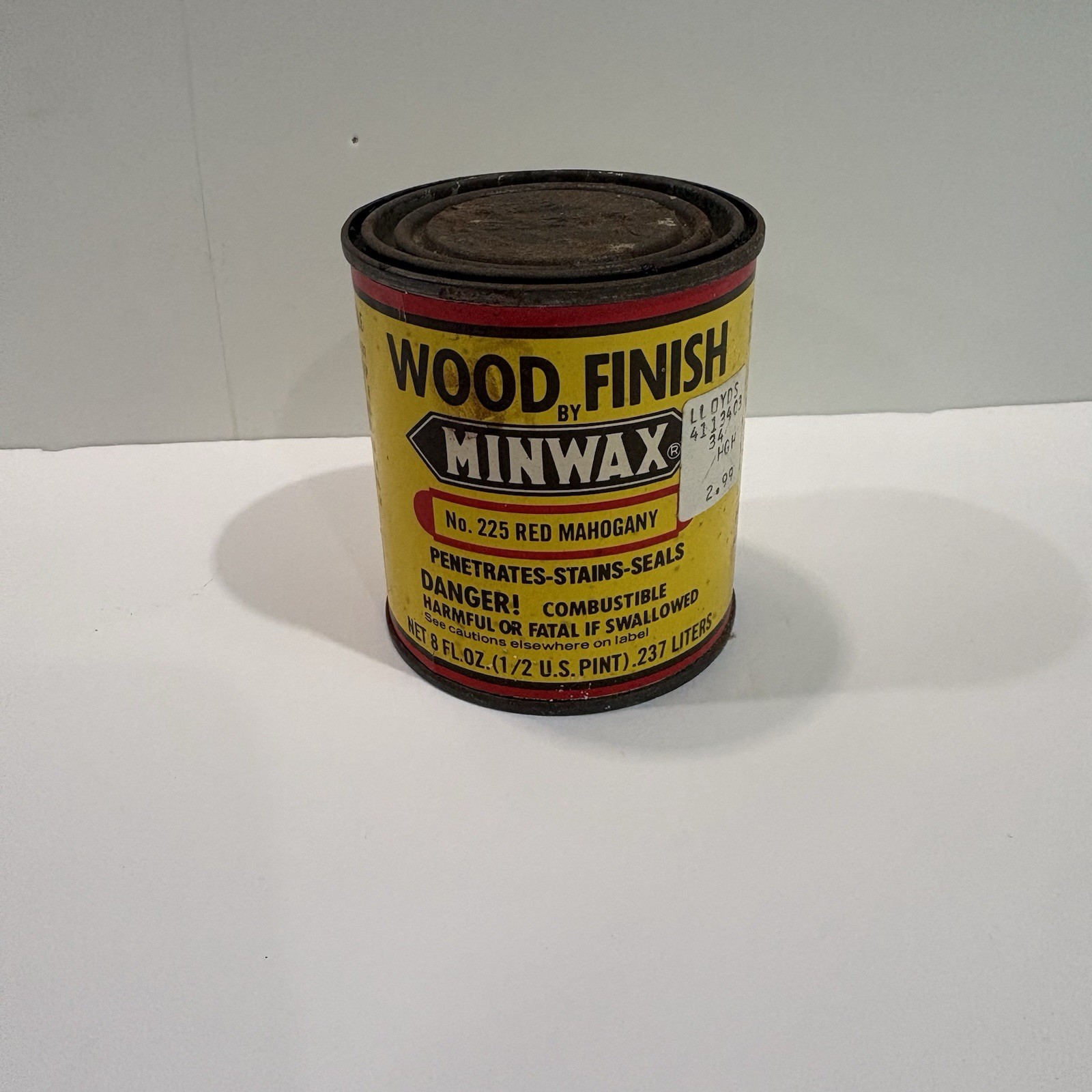 Minwax Red Mahogany 225 1/2 Pint Interior Oil Based Wood Finish Stain Vintage