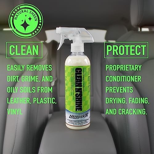 CLEAN N’ SHINE Interior Cleaner, Conditioner & 640 Fl Oz (Pack of 1) Lemon