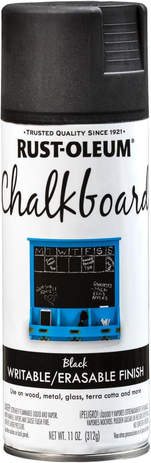 1913830 Chalkboard Spray Paint, 11 Oz, Black