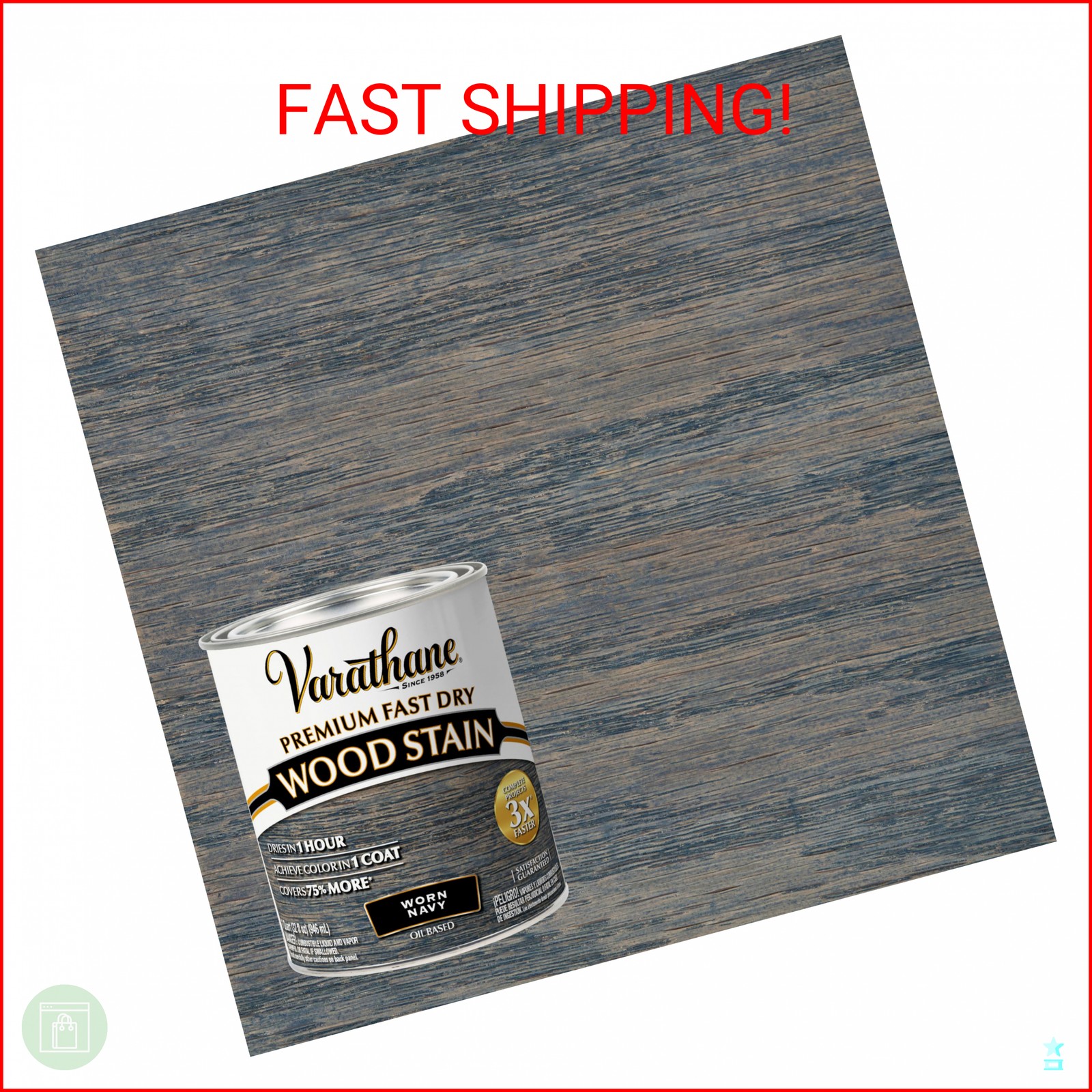 Varathane Premium Fast Dry Wood Stain | 1 Hour Dry Time | 1 Coat Color | Interio
