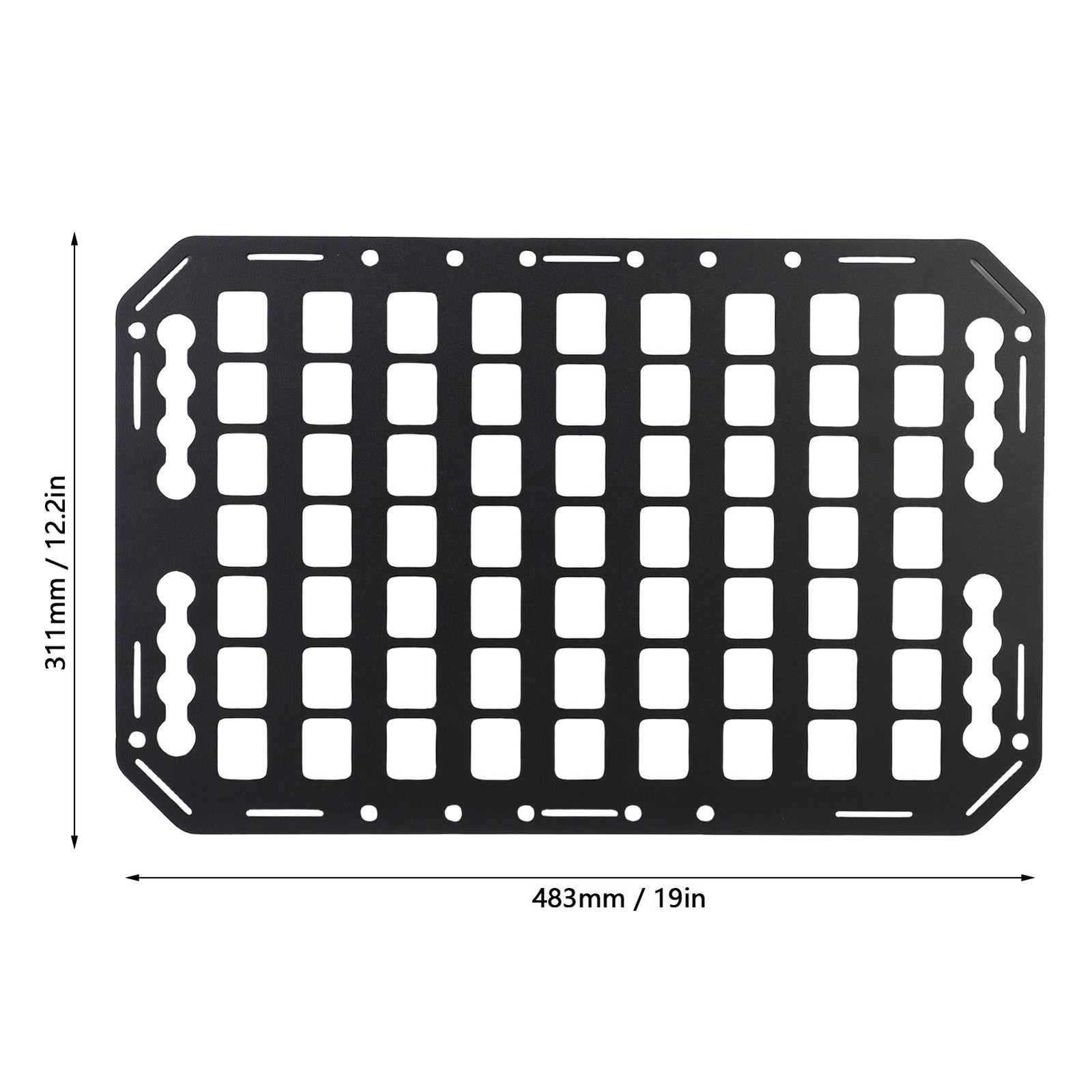 1pc Truck Bed Molle Panel Lightweight Organizer For Car SUV RV GZJN