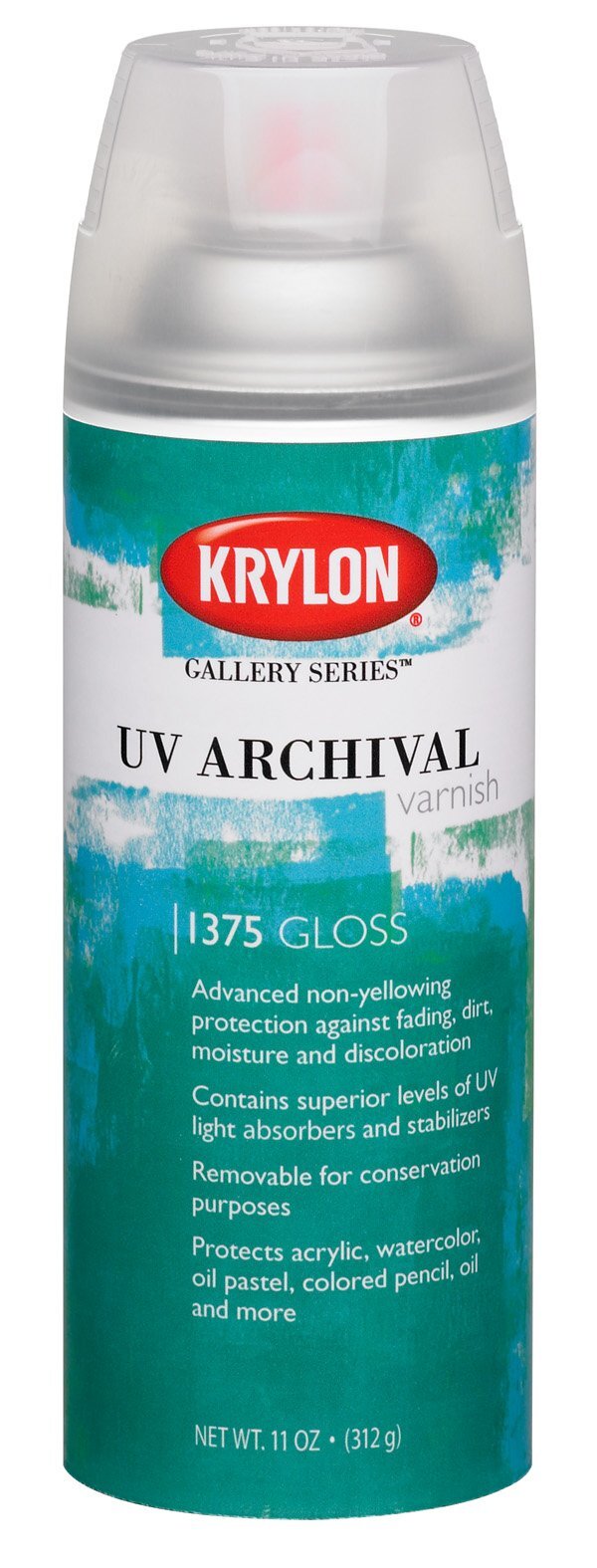 Krylon Gallery Series UV Archival Varnish Gloss 11 Ounce Aerosol Spray